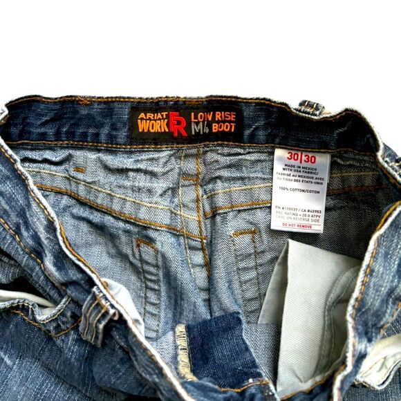 Ariat Men's M4 Work FR Low Rise Bootcut Jeans 30 x 30 2 0450 - Picture 5 of 8